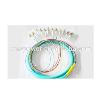 LC OM3 fiber optic fan out pigtail,optical fiber pigtail,mm fiber pigtail